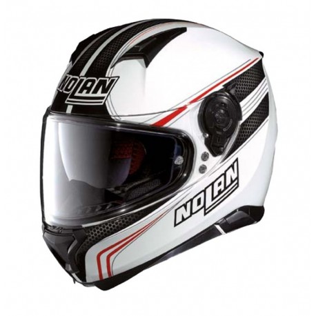 Moto helma Nolan N87 Rapid N-Com Metal White 17