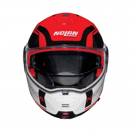 Moto helma Nolan N100-5 Consistency N-Com Corsa Red 23 - XL