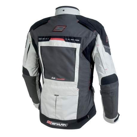 Pánská textilní moto bunda Spark Avenger Grey - M