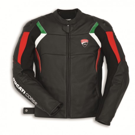 Kožená bunda Ducati Corse C3 černá