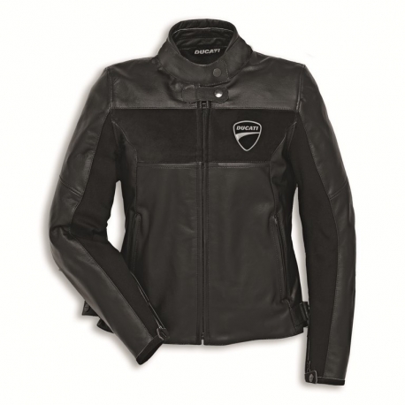 Dámská kožená moto bunda Ducati Company C2 černá, originál