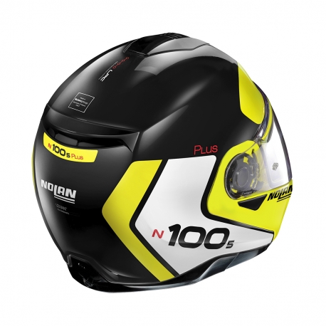 Moto helma Nolan N100-5 Plus Distinctive N-Com Glossy Black 28