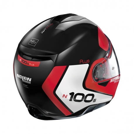 Moto helma Nolan N100-5 Plus Distinctive N-Com Glossy Black 27