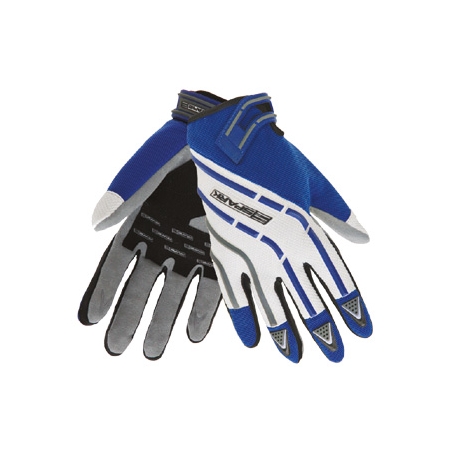 Pánské textilní moto rukavice SPARK CROSS, modré