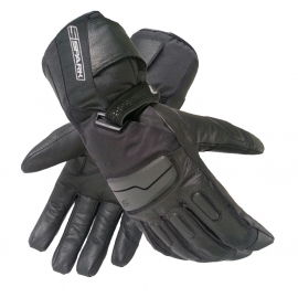 Pánské moto rukavice Spark STT, kůže/textil - černé