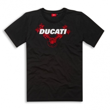 Pánské tričko Ducati V-Devil černé, originál