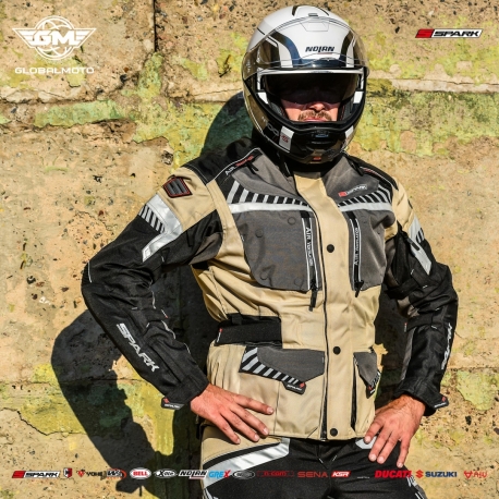 Pánská textilní moto bunda Roadrunner Sand - S