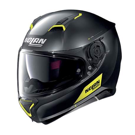 Moto helma Nolan N87 Emblema N-Com Flat Black 72