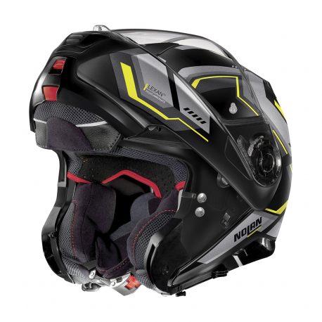 Moto helma Nolan N100-5 Upwind Flat Black N-Com 59