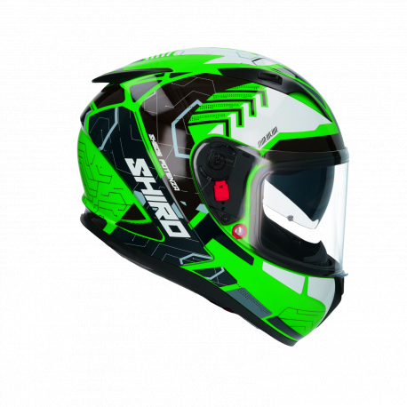 Moto helma Shiro Sh-605 Potenza Green