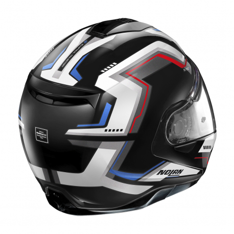 Moto helma Nolan N100-5 Upwind Glossy Black N-Com 63