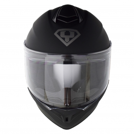 Moto helma Yohe 938 Double Visor Matná Černá