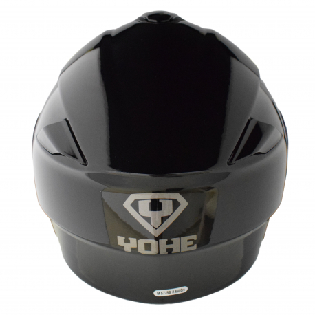 Moto helma Yohe 938 Double Visor Černá