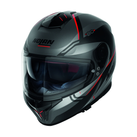 Moto helma Nolan N80-8 Astute N-com Flat Lava GREY 24