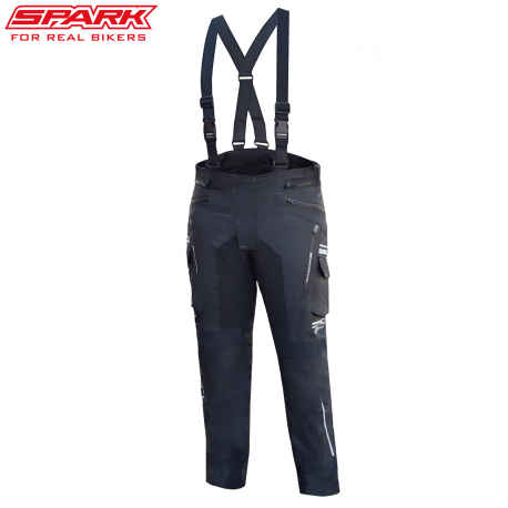 Pánské textilní moto kalhoty SPARK PACER, Black
