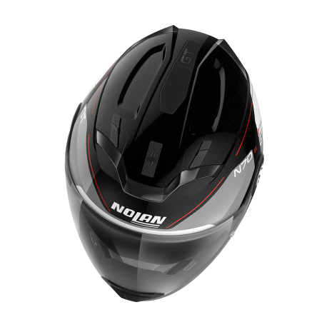 Moto helma Nolan N70-2 GT Lakota N-Com Metal Black 37