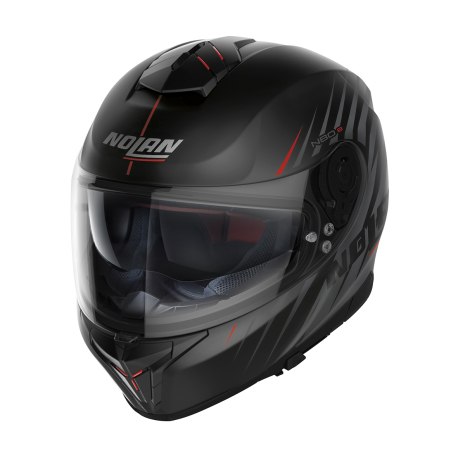 Moto helma Nolan N80-8 Kosmos N-com Flat Black 63