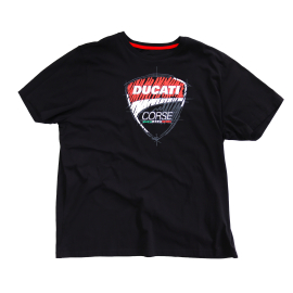 Pánské tričko Ducati Corse Sketch černé, originál