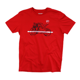 Tričko Ducati StreetFighter, červené