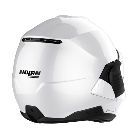 Moto helma Nolan N120-1 Special N-com Metal White 5