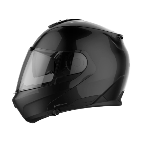 Moto helma Nolan N100-6 Classic Glossy Black N-COM 3