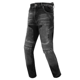 Pánské džínové moto kalhoty SPARK BEAT PRODLOUŽENÉ, černé