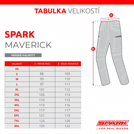 Pánské textilní moto kalhoty SPARK MAVERICK fluo