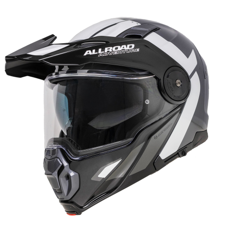 Moto helma Yohe 102 Enduro Double Visor Šedá,/Černá