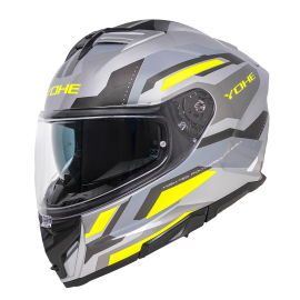 Moto helma Yohe 912 Grey/Fluo