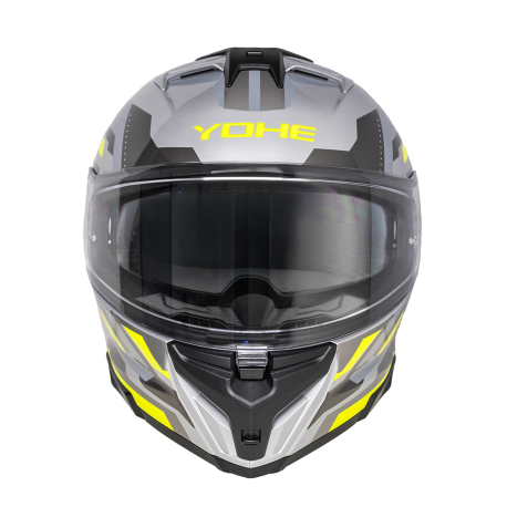 Moto helma Yohe 912 Grey/Fluo