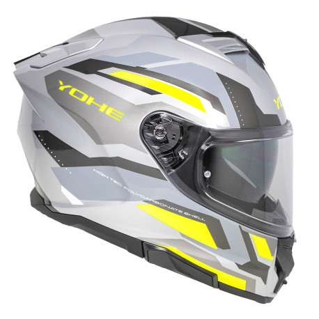 Moto helma Yohe 912 Grey/Fluo