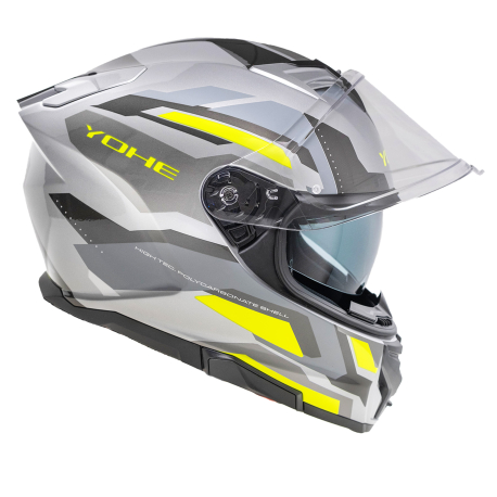 Moto helma Yohe 912 Grey/Fluo