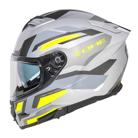 Moto helma Yohe 912 Grey/Fluo